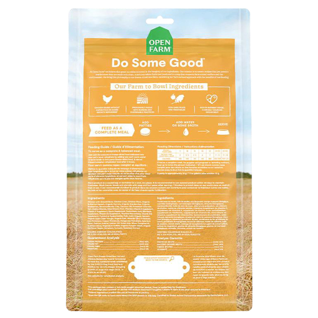 Open Farm Harvest Chicken Recipe Patties 17.5oz